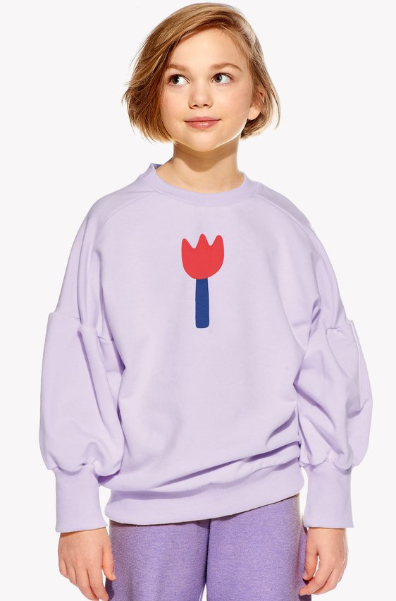 Hoodie with a flower